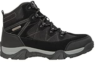 Mountain Warehouse Trail Kids Waterproof Walking Boots - Girls & Boys Shoes - Hiking, Outdoors Black Junior Shoe Size 5