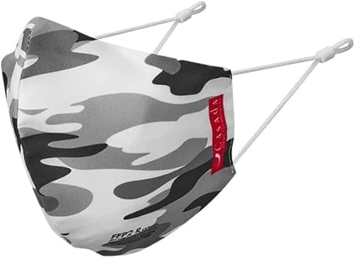 Casada FFP2 zertifizierte Nano-Maske-PRO camouflage ab 5er Set Gesichtsschutz Hygiene Schutzmaske Mehrwegmaske Mundschutz Wiederverwendbar Waschbar