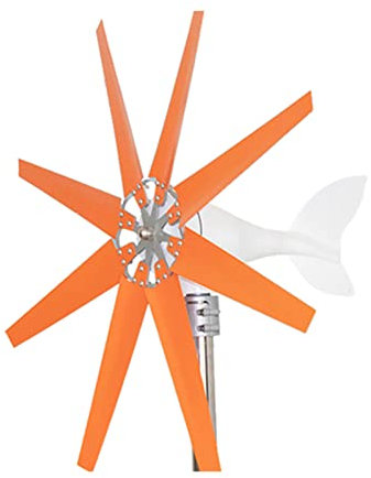 XINRISHENG Generador de Viento de 400W, aerogeneradores Sistema de detección de híbridos solares de Viento 8 Cuchillas Generadores de Viento al Aire Libre para el hogar,400w