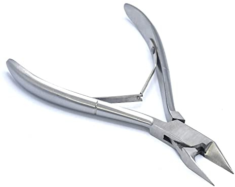MuskalMed Professional Ingrown Toe Nail Cutters Clippers Pliers | Side Cutters Straight Curved | Beauty Gauges | Cuticle Pushers Skin Knife (Ingrown Toenail Cutter)