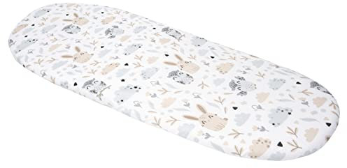 Medi Partners Baby Spannbettlaken Kinderwagen Laken 86x40 Bettlaken Stubenwagen - 100% Baumwolle Fitted Sheet für Beistellbett Babybett Bezug (Glade)