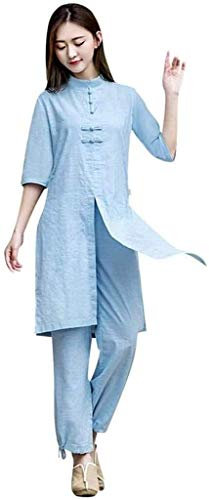 Fyra säsonger Tai Chi Uniform Set, Kampsportsdräkt Tai Chi-kläder Kvinnor, Herr Dam Tai Chi-dräkt Linne Kampsportsdräkt Yogadräkt Traditionell kinesisk Meditationsdräkt, Zen Meditation Yogadräkt