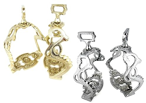 PS Pferdeartikel Dragon - Drachen barocke Steigbügel Silber oder Goldfarben - 1 Paar Farbe Silber