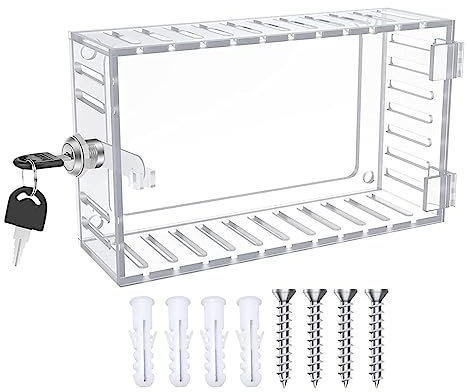 ARIOU Thermostat, Thermostat Lock Box, Thermostat Guard, Clear Thermostat Lock Box, Thermostat For Wall, For Restaurants, Wall AC Panel, Schools, 7.874.722.24inch