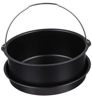 BEBEMOKO 1juego Accesorios para Freidora De Aire Bandeja De Pizza y Recipiente para Pasteles De Compatible con Freidoras De Antiadherente y