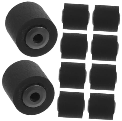 Toyvian 12pcs Rubber Cassette Recorder Wheels Pinch Rollers for Tape Player Cassette Tape Machine Repair Parts