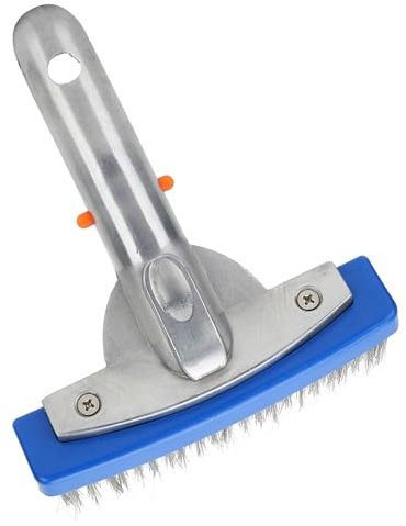 Cepillo para Piscina de 5,5 Pulgadas, Cepillo para Azulejos y Pared de Piscina de Acero Inoxidable para Spa, Equipo de Limpieza de Estanques