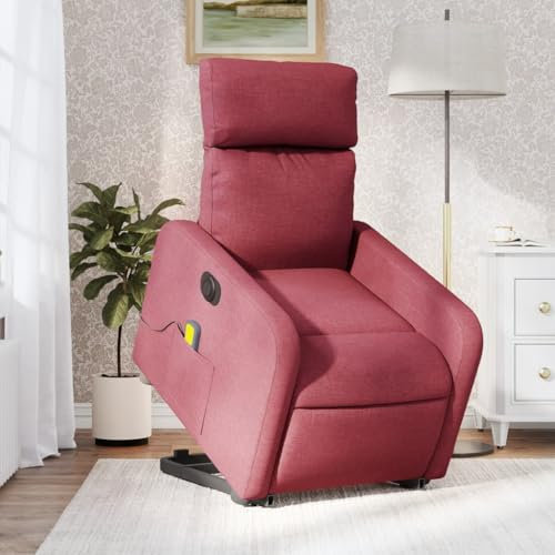 IKAYAA Elektrischer Fernsehsessel mit Aufstehhilfe Massagesessel mit Liegefunktion Sessel Wohnzimmer Relaxsessel Elektrisch Verstellbar Liegesessel Verstellbar Aufstehsessel Massagefunktion