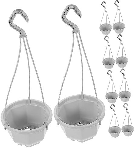 ANDRESLAD 10 Set Hlorophytum Vaso Piante Da Soffitto Vaso Di Fiori Da Soffitto Scaffale Appeso Piante Da Faux Pianta Fioriera Sospesa Per Esterni Artificiale Cesto Appeso Vasi