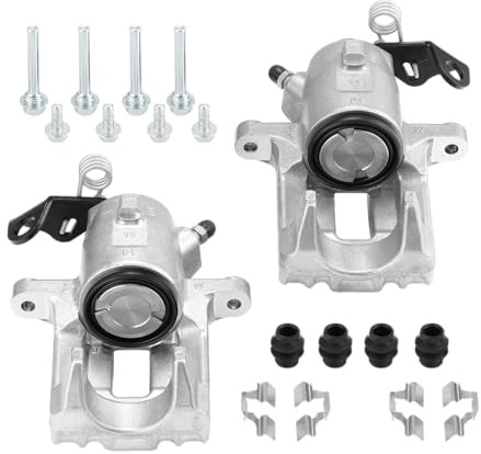 2x Bremssattel Bremszange Hinten Kompatibel mit Audi A3 1997-2003 TT 1998-2006, für Seat Toledo II 2000-2006, für Skoda Octavia I 2000-2010 für VW Bora 1998-2005 Golf IV 1997-2006 1J0615423B