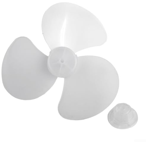 Eawfgtuw Ventilateur de rechange de 40,6 cm avec hélice en plastique transparent à trois pales pour ventilateur de sol sur pied - Ventilateur mural de table - Pièces de ventilateur de refroidissement