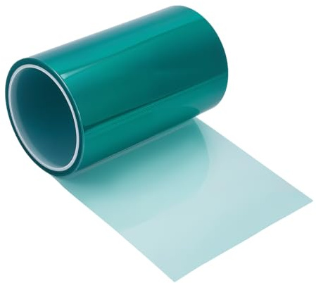 OLYCRAFT Ruban Adhésif Haute Température 15cm X 33 m Vert pour Revêtement et Masquage Haute Température Ruban PET Résistant à la Chaleur avec Adhésif Silicone pour Circuits Imprimés