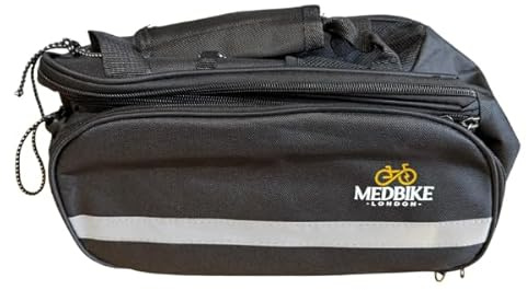 MEDBIKE LONDON Multifunctional Waterproof Bike Trunk Bag – Foldable Rear Seat Saddle Handle Bag for Travel, Commuting & Mountain Biking