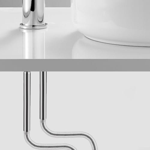 Tubos de entrada de agua de acero inoxidable diseñados eficientemente 2 piezas para mejoras del hogar (100 cm)