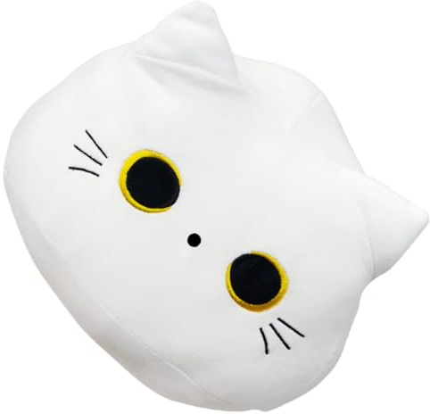 Abaodam Oreiller Chat Noir Japonais Coussin Câlin Décoratif Doux pour Bureau et Maison Accessoire Intérieur Zen Mignon et Relaxant