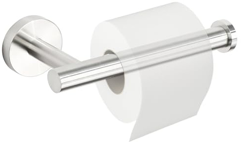 Porte Papier Toilette Mural Acier Poli, Mural en Acier Inoxydable, Support Papier WC Antirouille, Porte Papier Toilette Robuste avec Installation Horizontale ou Verticale pour Salle de Bain