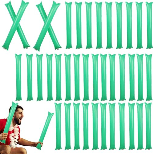 Team Spirit Boom Sticks, generadores de ruido inflables | Coloridos palos de porristas para inflar varillas,Palillo portátil para animar, badajo para animar, hacedores de ruido, recuerdos de para cel