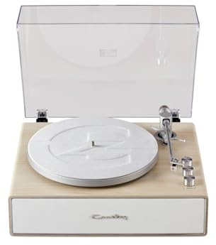 Crosley Stave Plattenspieler mit 2 Geschwindigkeiten, Bluetooth und integrierten Lautsprechern, Natur