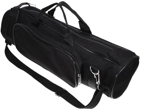 KAILIKETIY Bolsa para Trompeta Pequeña Negra de Tela Oxford, Estuche Acolchado Resistente al Desgaste, Soporte Portátil para Instrumentos Musicales, Adecuado para Transporte Seguro y Uso
