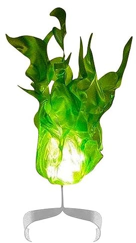 Juyutdey Halloween Magic Fire Ball on the Hand Home LED Decoration Fireball Exquisite Ornaments Party High Guality Easy to Use Green