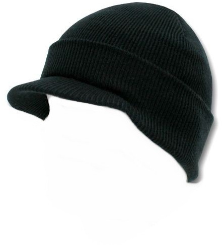 Bonnet Casquette avec visière - Coloris Noir - Airsoft - Paintball - Ski - Chasse - Pêche - Outdoor - Fashion - Tendance - Hip hop