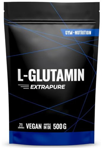 500g Ultrareines L-Glutamin Pulver extra hochdosiert - Glutamin Pulver - Laborgeprüft und vegan – Made in Germany - Neutraler Geschmack