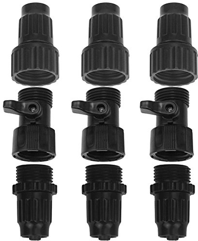 Xhose 3 Sets mit Steckverbindern für den Garten, Wasserschlauch, erweiterbar, Buchse, Stecker, Reparatur-Set