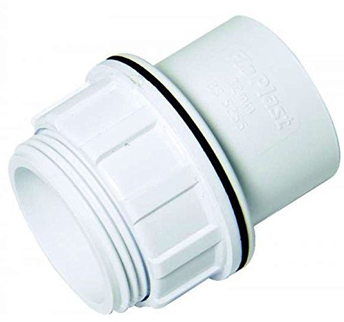 FLOPLAST Solvent White 40mm (43mm) Tank Connector - Bag of 10