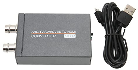 Bewinner AHD/TVI/CVI/CVBS to HDMI Converter Adapter, Full HD 720P-8MP BNC to HDMI Video Adapter for Monitor, HDTV & DVR, Multimedia Signal Converter