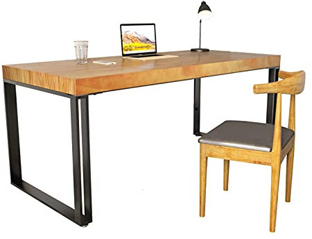 Laptop-Tisch Computertisch Home Office Schreibentisch Modern Einfacher Desktop Pc. Laptop Schreibtisch Arbeitstabelle, stabile Metallrahmen-Workstation (Stühle nicht enthalten) Arbeitstisch für das He