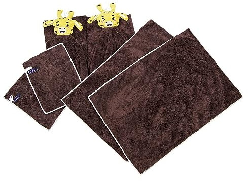 Aqua Clean Küchenfreunde Küchenhandtücher, Geschirrtücher & Spültücher, 6-TLG. (Braun, Giraffe)