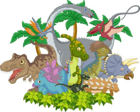 adrium Acryl-Bild 60 x 50 cm: Cartoon-Tier-Dinosaurier (45092298)