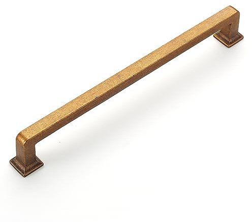 Amerdeco 6 Stück Übergewicht Möbelgriffe Antik Messing küchengriffe 160mm Lochabstand Zinklegierung Schrankgriffe griffe für küchenschränkeTürgriffe Schubladengriffe UK0019