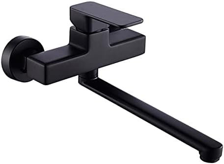 Küchenarmaturen Schwarz Küchenspüle Wasserhahn 360 Drehung Wandmontierte Küchenspüle Mischbatterie Für Küchenspüle-30 Cm,30cm
