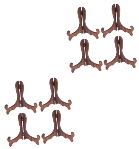 ABOOFAN 8pcs Plate Stand Easel Rack Display Holder for Tea Biscuit Plate Home Party