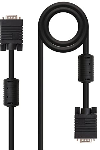 Brightium Cable SVGA 6.0m con ferrita HDB15/M-HDB15/M, ideal para transmitir video en alta calidad y conectar dispositivos de video.