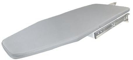 Asse da stiro estraibile da parete, mini asse da stiro girevole, con rivestimento rimovibile, ideale per bagno, armadio, mobiletto, design salvaspazio, dimensioni 81 x 31 cm