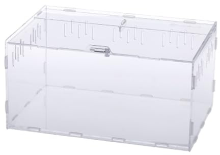 Faunarium Insektenbox Acryl-Haustier-Eidechsen-Kriechtierbox for Bürolabor Schnecken Terrarium(40x25x20cm)