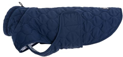 Wanderpfote Hundemantel – Steppjacke Hundejacke Stilvoll und Elegant – Hundemantel Wasserdicht – optimal für kleine und mittelgroße Hunde (Blau, M)