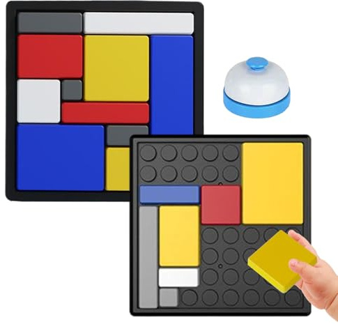 -Pussel-tankespel – 88 utmanande nivåer | roligt kubpussel med förvaringsfack, pedagogisk intelligensleksak, Mind Challenge pusselblock | Hemma, skola, resor, picknick
