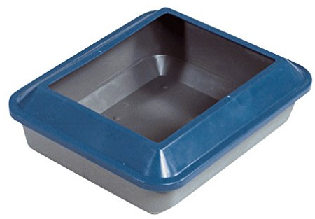 Catit Katzentoilette Größe M mit Rand schatten, blau/grau