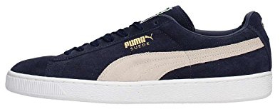 PUMA Klassiska mockaskor för män + sneakers, Blå peacoat vit, 41 EU