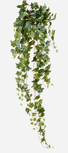 artplants.de Viticcio di edera Artificiale, Verde, 120cm | 730 Foglie - Edera Decorativa/Decorazione pensile