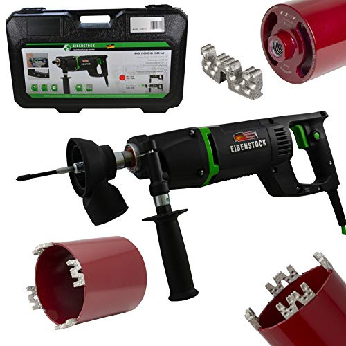 Eibenstock Trockenbohrmaschine EHD1500 inklusive Staubabsaugung & Diamant Dosensenker Titan W
