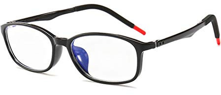 DAUCO Kids computer brillen/Anti-Blau-Licht-Gläser für Kinder Retro Runde Brillen Mode optische Eyewears