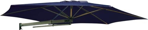 Maffei Parrot P3 Parasol de jardin mural Ø 2,70 m Bleu