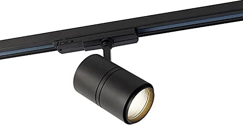 Qazqa - Modern dimmable 3-Phase Track Spotlight Ceiling Black incl. LED 3000K - Ruler 38- - Modern | 1 Way Light - Aluminium Surface-Mounted spotway Light - Suitable for Bedroom I