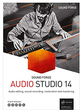 SOUND FORGE Audio Studio – Version 14 – recording, audio editing, restoration and mastering in one. | Standard | PC | PC Activation Code by email
