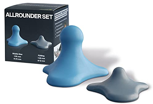Triggerdinger by K-Active® Allrounder Set | Triggerpunkt-Drücker | Massagegerät zur Selbstbehandlung | Verspannungen einfach lösen