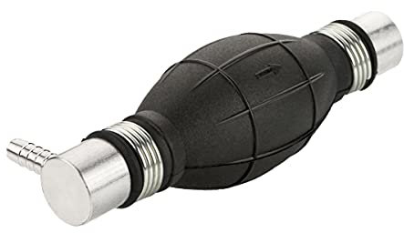 LST Handpumpe Umfüllpumpe rechklig für Benzin, Diesel, Wasser & Öl, uelle Kraftstoffpumpe Siphonpumpe mit 90 Grad Anschluss für 6mm Schlauch-Innendurchmesser